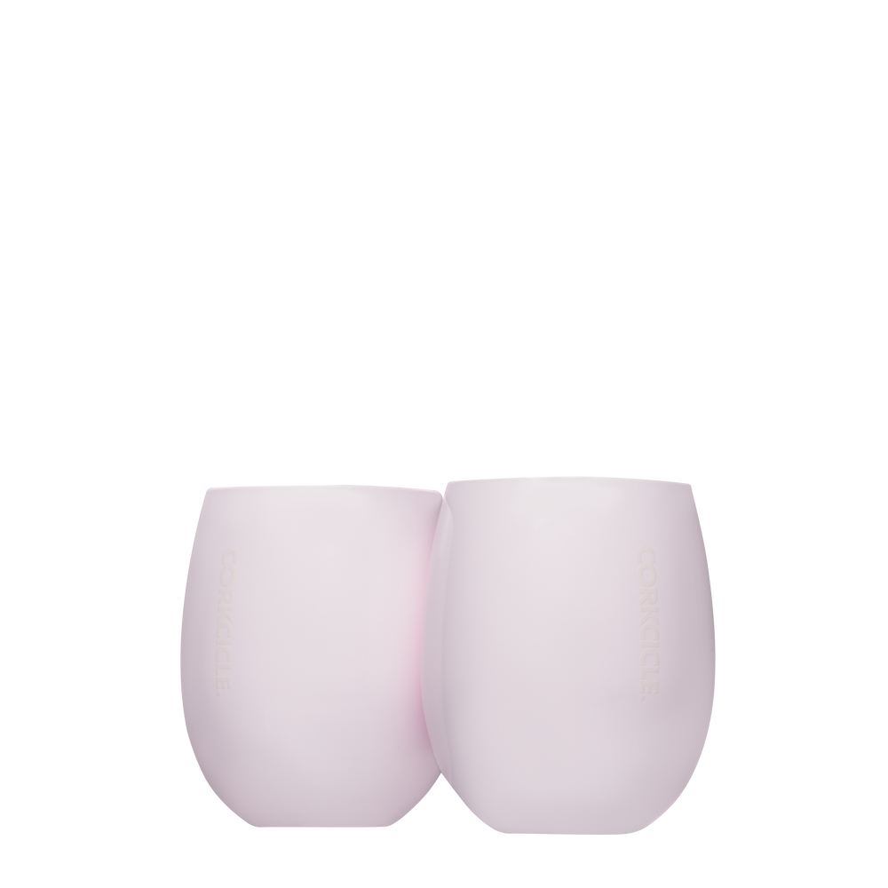 Sommelier Stemless Set (2) - Easy Cup A5 - 10oz / Gloss Pink