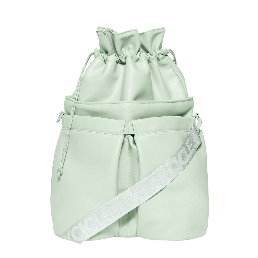Beverage Bucket Bag - Cozy Camp G1 - Sage Mist - Vegan Leather